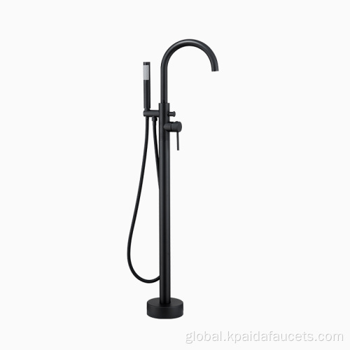 Stand Bathtub Faucet High Quality Multi-functional Waterfall Hot Cold Water Tub Mixer Upc Freestanding Floor-standing Faucet for Bathtub Factory